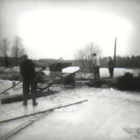 SLM N257-2 - Issågare vid Gälkhyttan i Tuna socken år 1949