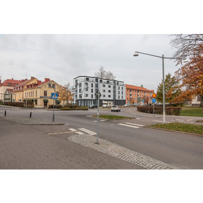 SLM D2019-0513 - Fotomontage av ny byggnad vid Brunnsgatan.