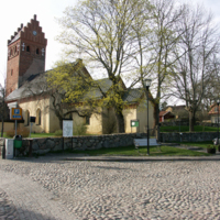 SLM D08-799 - Torshälla kyrka, kyrkomiljö från sydväst.