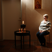 SLM D08-078 - Monika Bengtsson arbetar som församlingsassistent i Mariakyrkan.