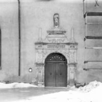 SLM M021470 - Sydvästra portalen på S:t Nikolai kyrka