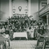 SLM P12-1060 - Söndagsskolan, Berga kapell ca 1904