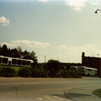 SLM SB13-195 - SLT:s bussgarage i Flen juli 1980