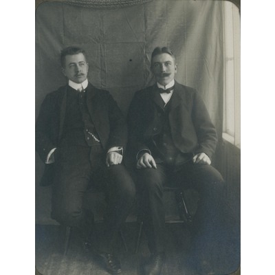 SLM P09-1547 - Porträtt av två män