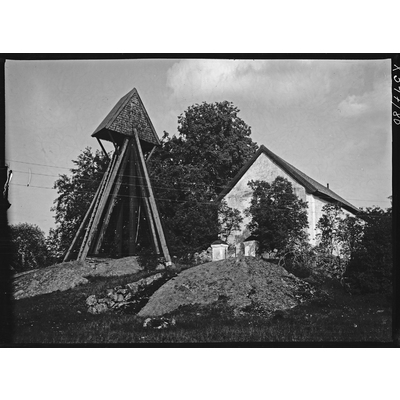 SLM X397-80 - Halla kyrka, klockstapel, 1922