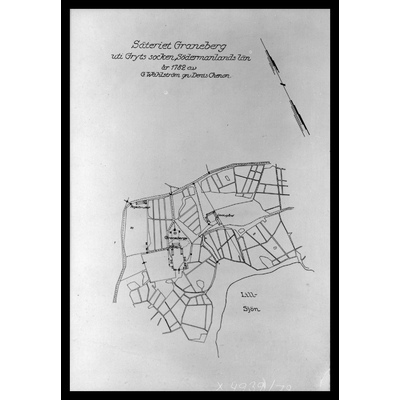 SLM X4939-78 - Karta över Graneberg 1782