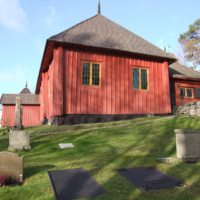 SLM D10-465 - Tunabergs kyrka, exteriör från sydost.