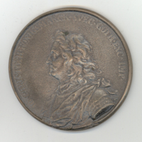 SLM 34262 - Medalj av brons graverad av Johan Carl Hedlinger, Hans Christoff Königsmarck