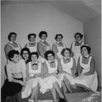 SLM P07-2242 - Klassfoto från Svenska socialvårdsförbundets skola i Stockholm omkring 1960