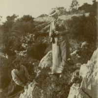 SLM P09-1951 - Lisa och M. Douglas, Anacapri, Capri år 1903