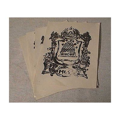 SLM 15001 1-2 - Kliché och träsnitt från pappersbruket Perioden, tidigt 1800-tal