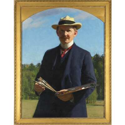 SLM 29202 - Självporträtt, Emil Österman, 1911