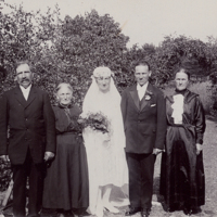 SLM P11-6744 - Maria Larssons bröllop med August Bertil Söderlund 25 juni 1926