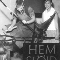 SLM M024115 - Bengt-Eric och Anna-Stina Wrange år 1956