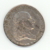 SLM 5808 2 - Medalj av silver, 1818, kastpenning i samband med begravning av Karl XIII