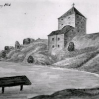 SLM M026958 - Nyköpings slott 1828