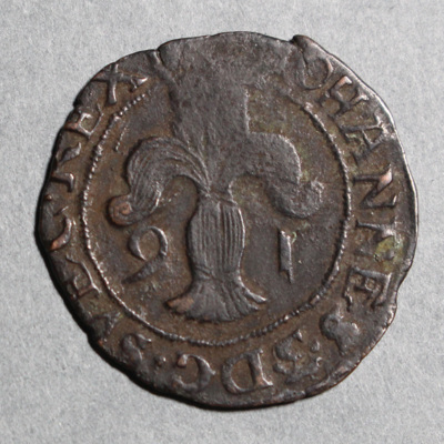 SLM 16845 - Mynt, 2 öre silvermynt typ V 1591, Johan III