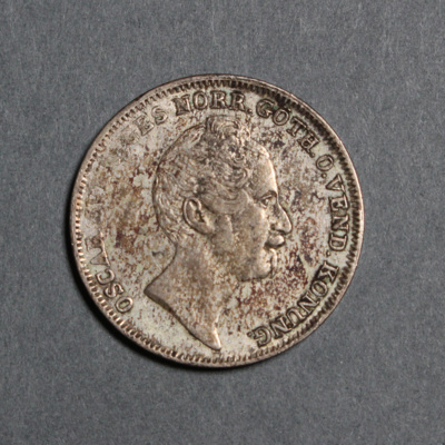 SLM 16615 - Mynt, 1/4 riksdaler silvermynt 1846, Oscar I