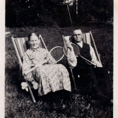 SLM P2016-0869 - Johan och Fia Andersson år 1932