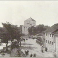 SLM A28-609 - Slottsgatan i Nyköping Fiske omkring 1900