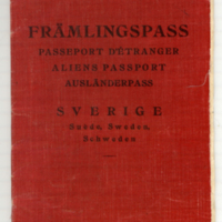 SLM 35916 - Främlingspass utfärdat av Statens utlänningskommission 1944