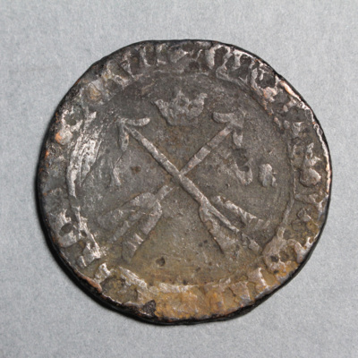 SLM 8305 1 - Mynt, ett öre kopparmynt, Gustav II Adolf 1627