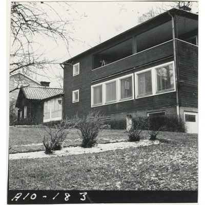 SLM A10-183 - Hus nummer 1, västra fasaden