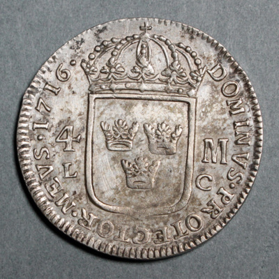 SLM 16217 - Mynt, 4 mark silvermynt typ III 1716, Karl XII
