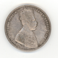 SLM 5808 6 - Medalj av silver 1860, norsk, i samband med Karl XV´s kröning