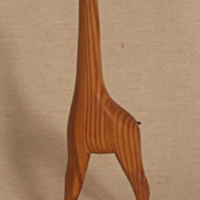 SLM 31473 5 - Skuren giraff av trä, 