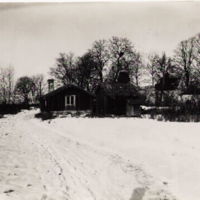 SLM M013146 - Nykyrka kyrka i vinterskrud 1928
