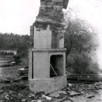 SLM A13-557 - Tovastugan plockas ner år 1950