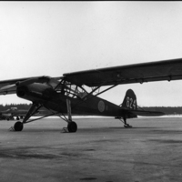 SLM P07-2095 - Fieseler flygplan på Skavsta år 1960