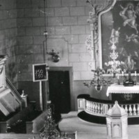 SLM M034916 - Predikstol och altare.