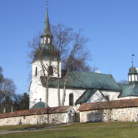 SLM D08-684 - Husby-Rekarne kyrka, kyrkoanläggning.