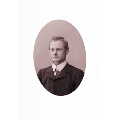 SLM X2013-310 - Porträtt, PJ Nyberg, Bondestad, 1904