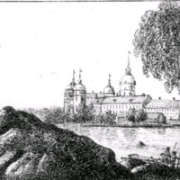 SLM M035003 - Teckning, Gripsholm slott, 1811
