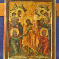 SLM 10380 - Ikon, Kristi uppståndelse, 1800-talets andra hälft