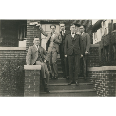 SLM P2022-1184 - Einar Höglund med vänner i USA, år 1927