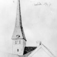SLM M023914 - Torshälla kyrka år 1870