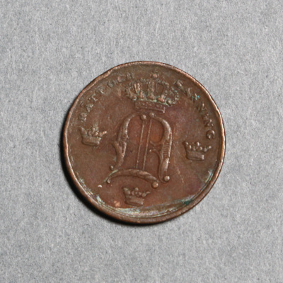 SLM 16654 - Mynt, 1/6 skilling banco kopparmynt 1852, Oscar I