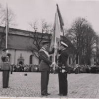 SLM A28-585 - F11 ceremoni på Stora torget i Nyköping 1942