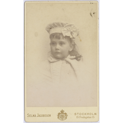 SLM P2013-154 - Visitkort, Helene Åkerhielm (1886-1908) omkring 1889