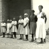 SLM FH1162 - Flickor på ett barnhem i Etiopien 1935-1936