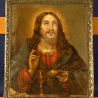 SLM 10384 - Ikon efter Kristusbild av Rubens, 1900-talets början