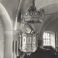 SLM M012859 - Predikstolen i Mellösa kyrka 1943