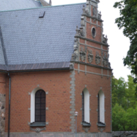 SLM D08-325 - Jäders kyrka. Exteriör, Braheska gravkoret.