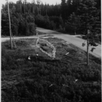 SLM M019499 - Jättinnan Glysas grav före restaureringen 1935