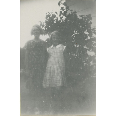 SLM P2022-0053 - Porträtt på två barn, 1920-talet