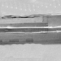 SLM 4587 - Apoteksflaska av gröntonat glas.